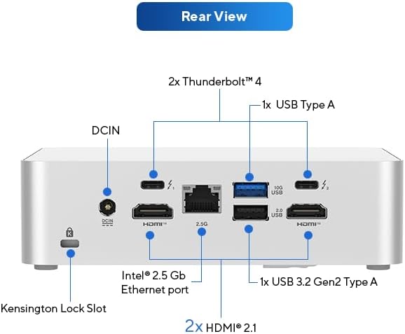 Asus Intel NUC 15 Pro Plus NUC15CRSU9 Mini PC, Intel Core Ultra 9 285H