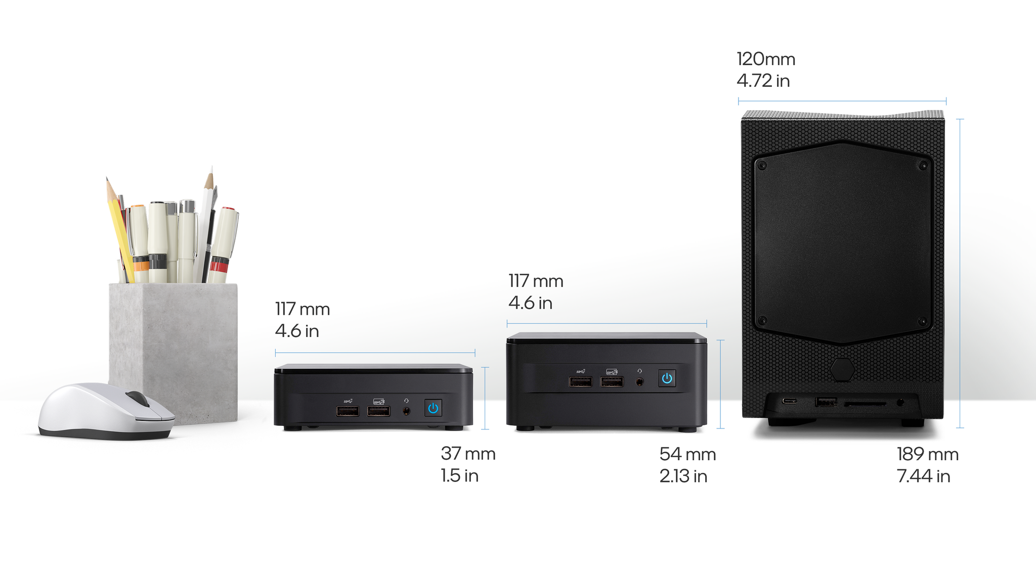 Intel NUC 13 Pro NUC13ANKi5 Mini PC Slim, Intel i5-1340P 12 Cores 4.6GHz